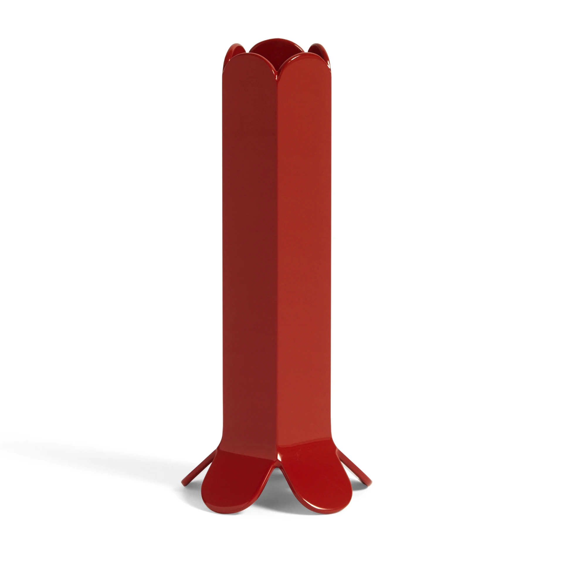 Arcs Candleholder L Red