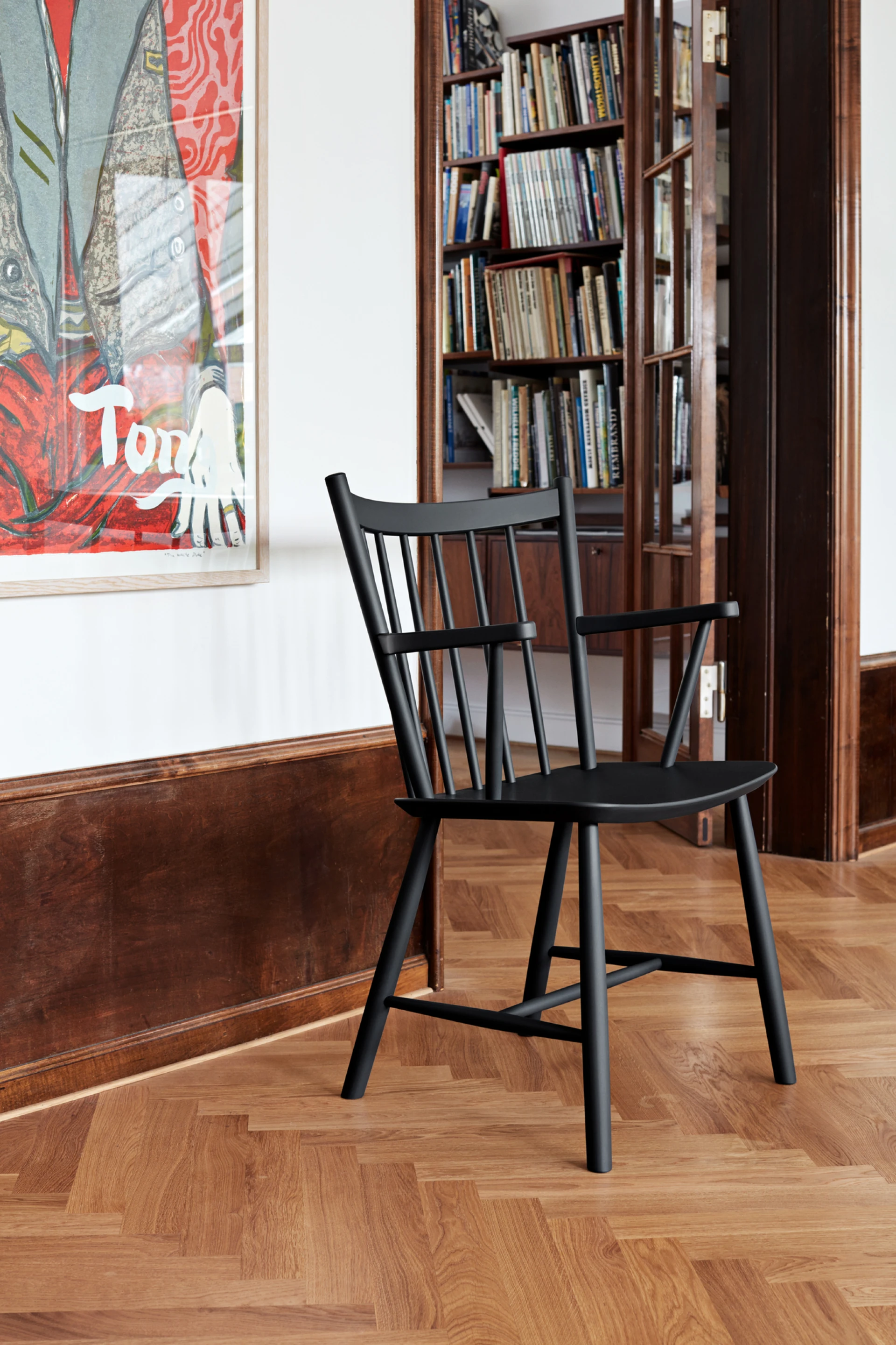 J42 Chair Beech Black  J42 Chair Beech Black