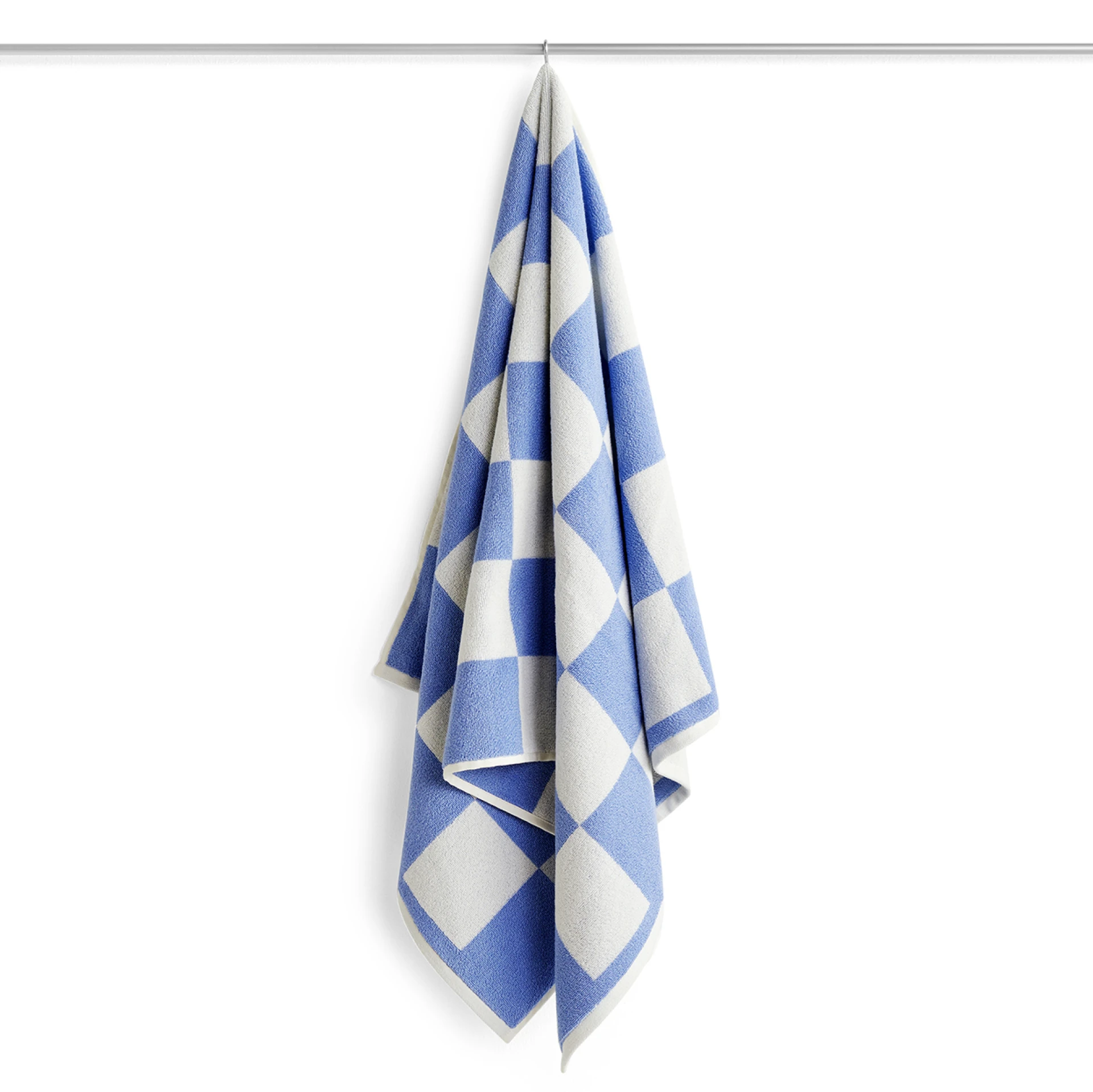 Check Bath Towel Sky blue