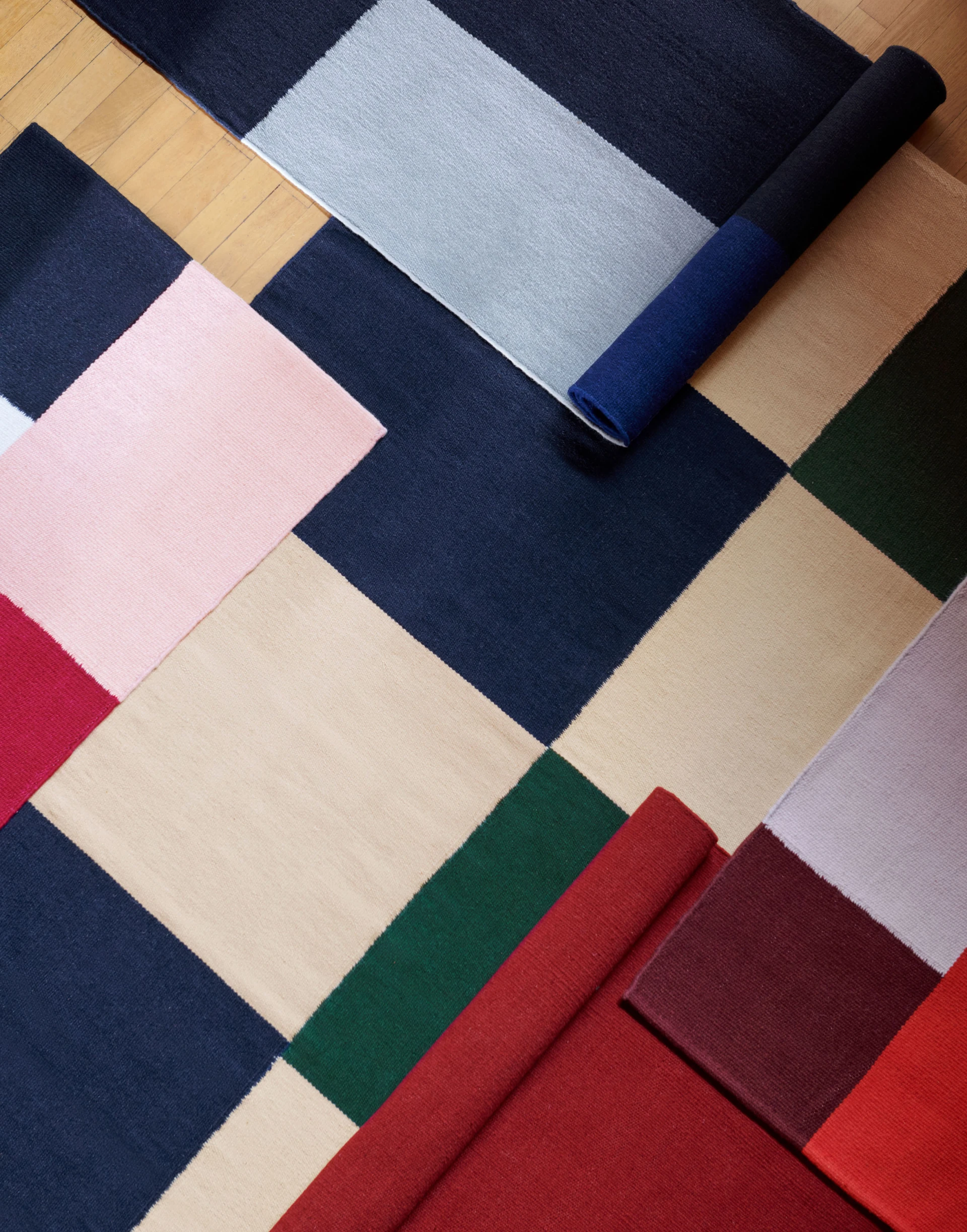 Ethan Cook Flat Works 200 x 300 Peach green check Ethan Cook Flat Works 200 x 300 Peach green check