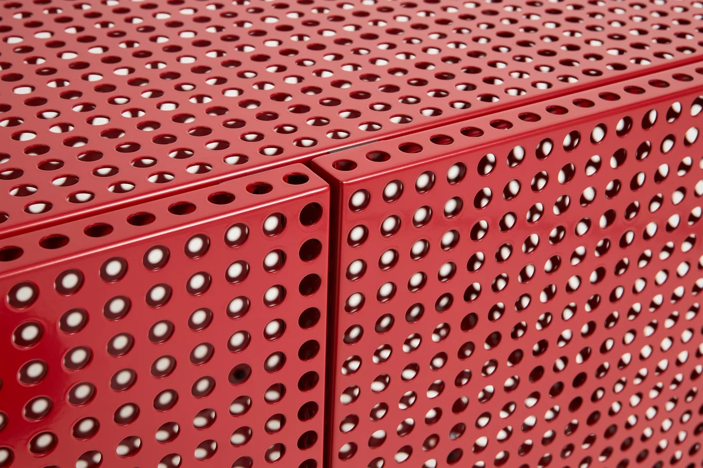 Perforated Cabinet Floor Small Wine red