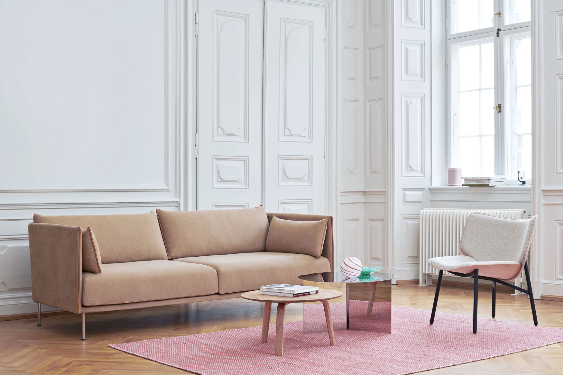 Bella Coffee Table D60 x H32 Oiled solid oak