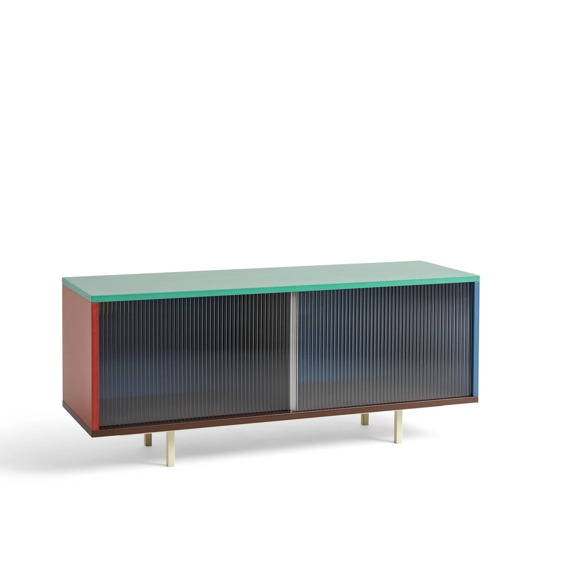 Colour Cabinet Medium Multi Floor w. Glass doors