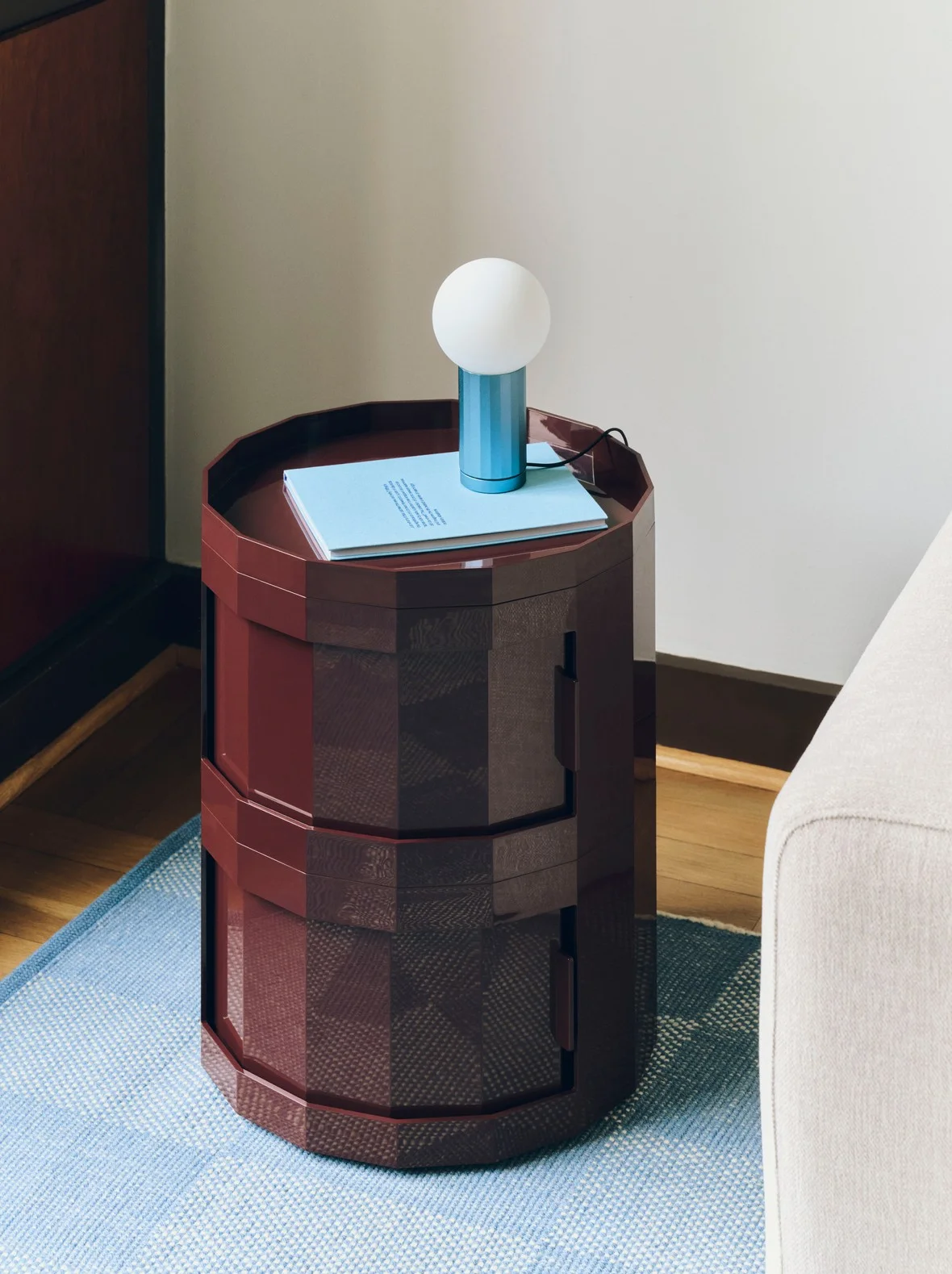 Turn On Table Lamp Blue 