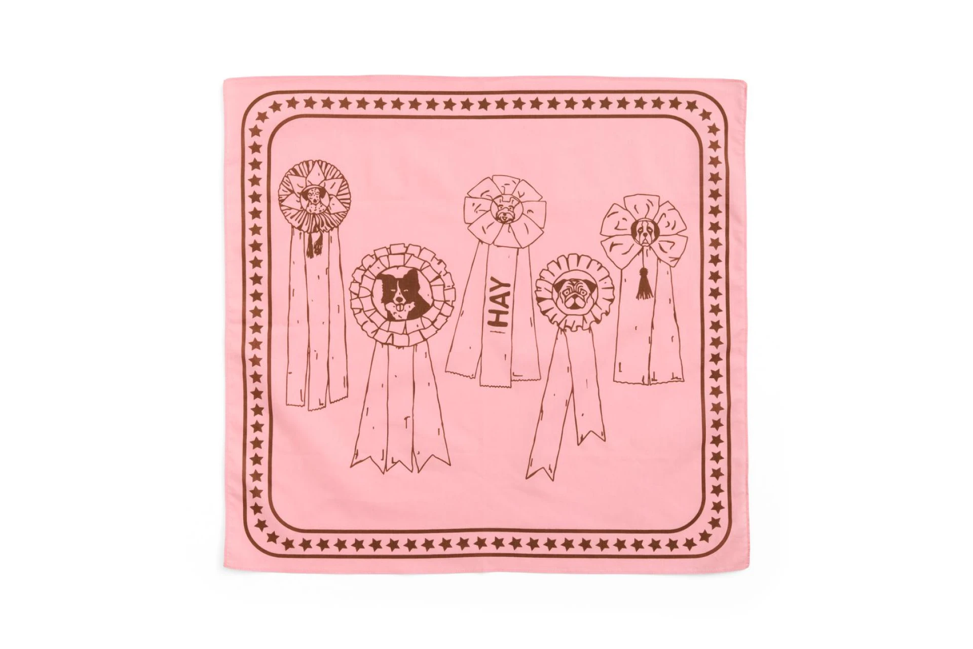 HAY Dogs Scarf (Recycled) 55 x 55 Pink