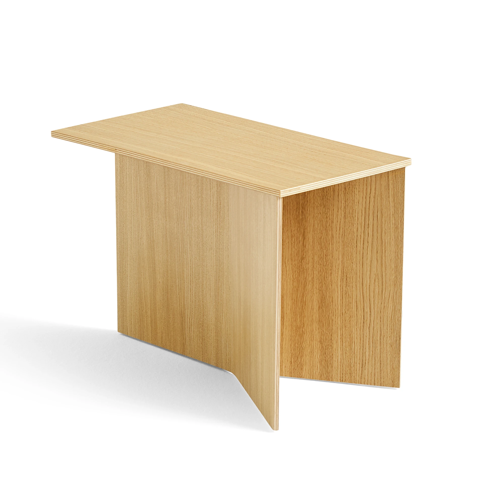 Slit Table Wood Oblong Oak