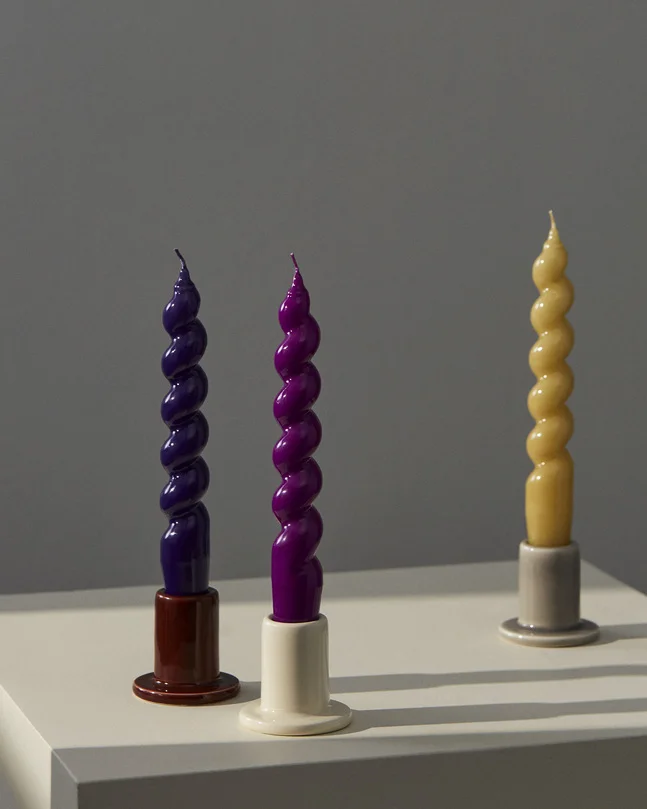 Tube Candleholder Blue