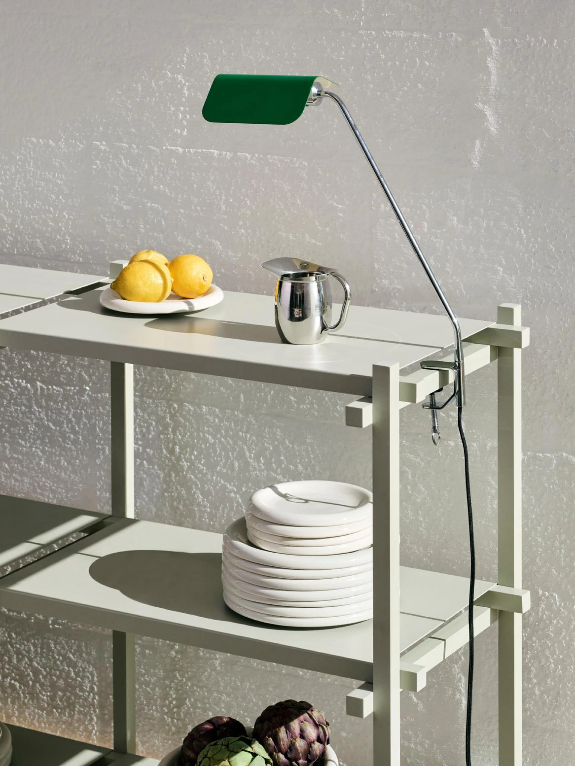 Apex Desk Clip Lamp Emerald green