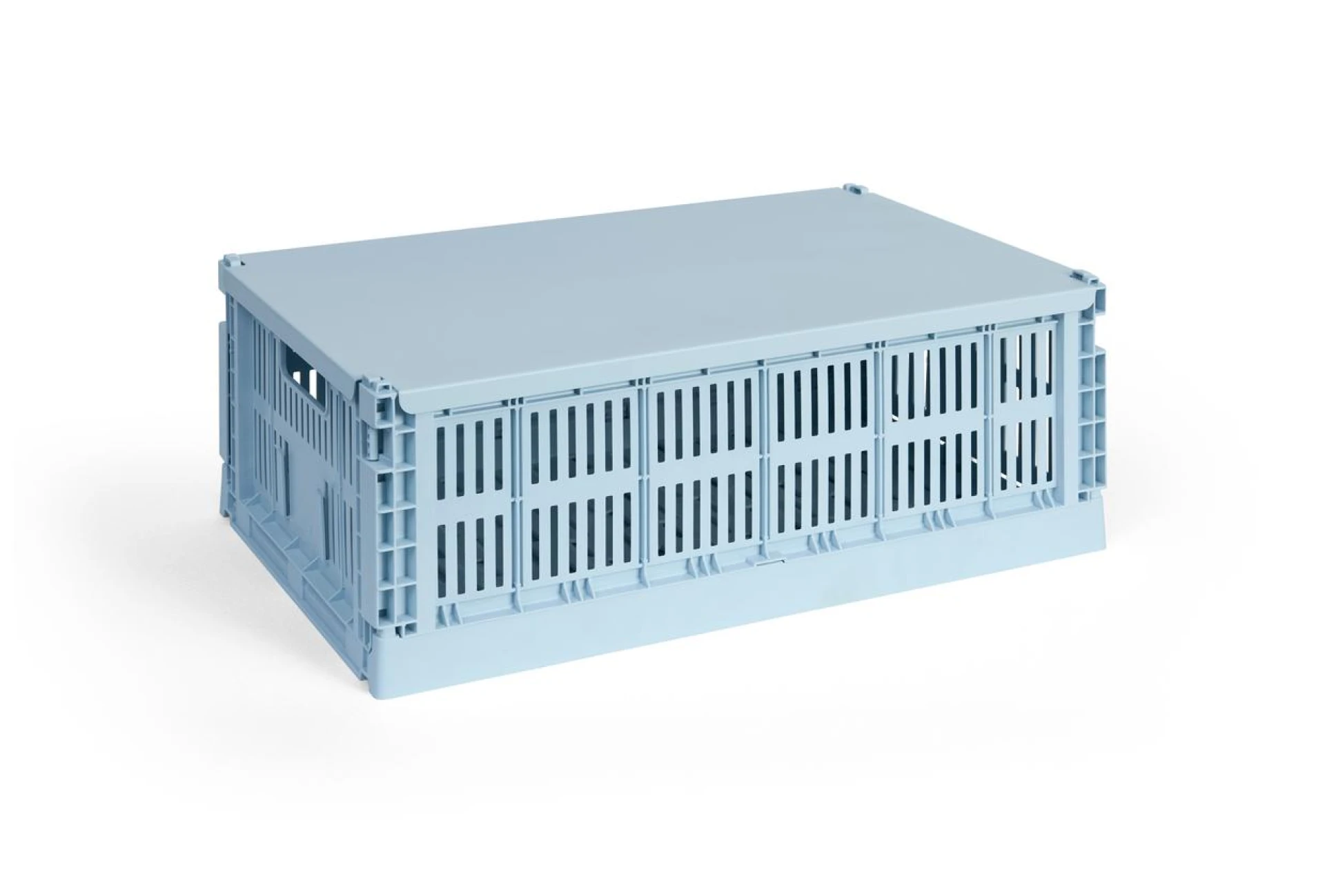 HAY Colour Crate Lid Metal Large Soft blue