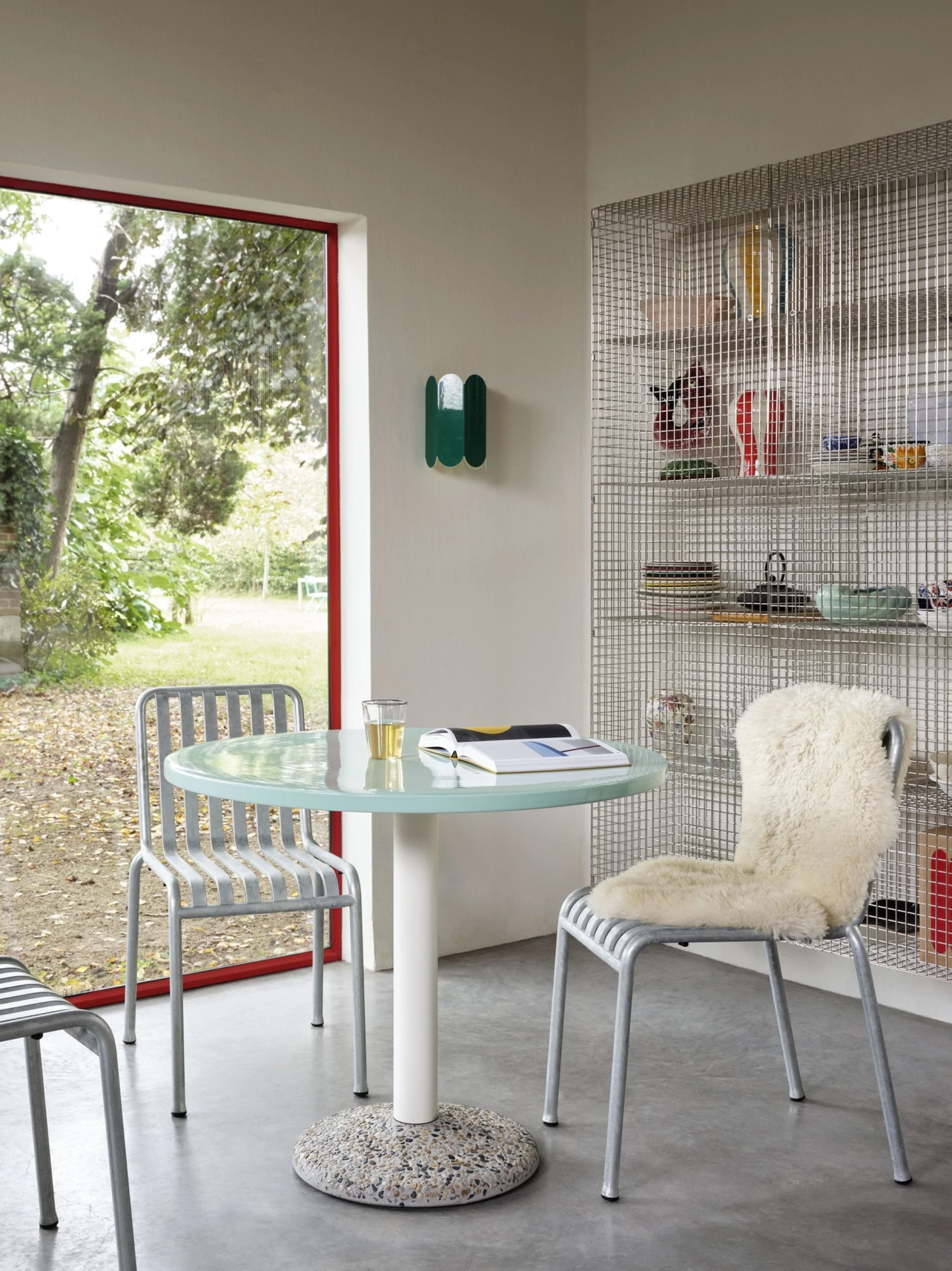 Ceramic Table Ø90 x H74 Light mint