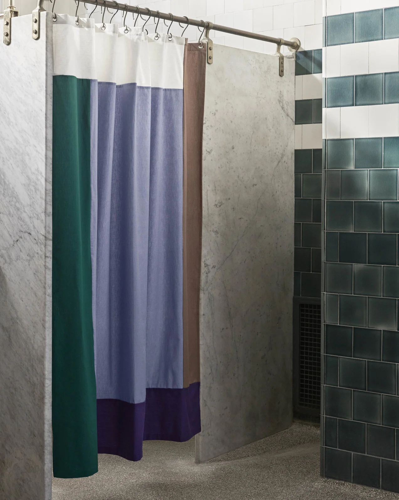 Pivot Shower Curtain Cream 