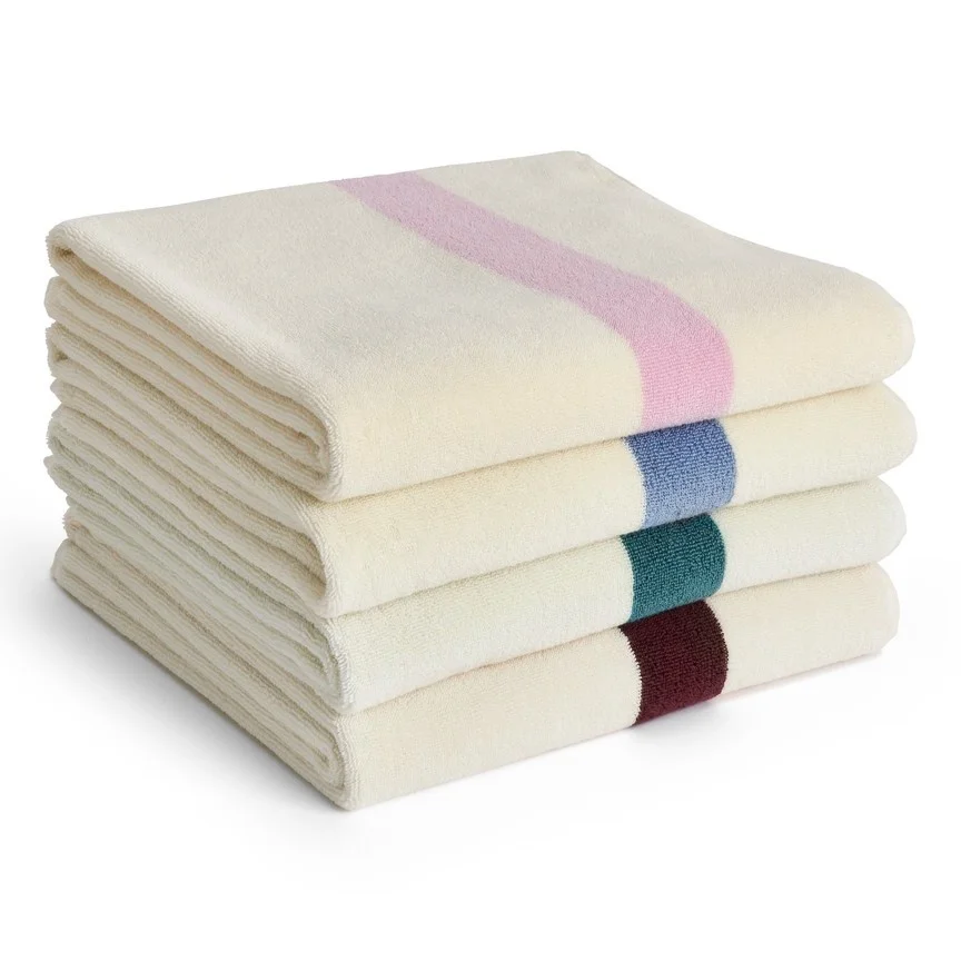 Stripe Bath Towel Dusty blue