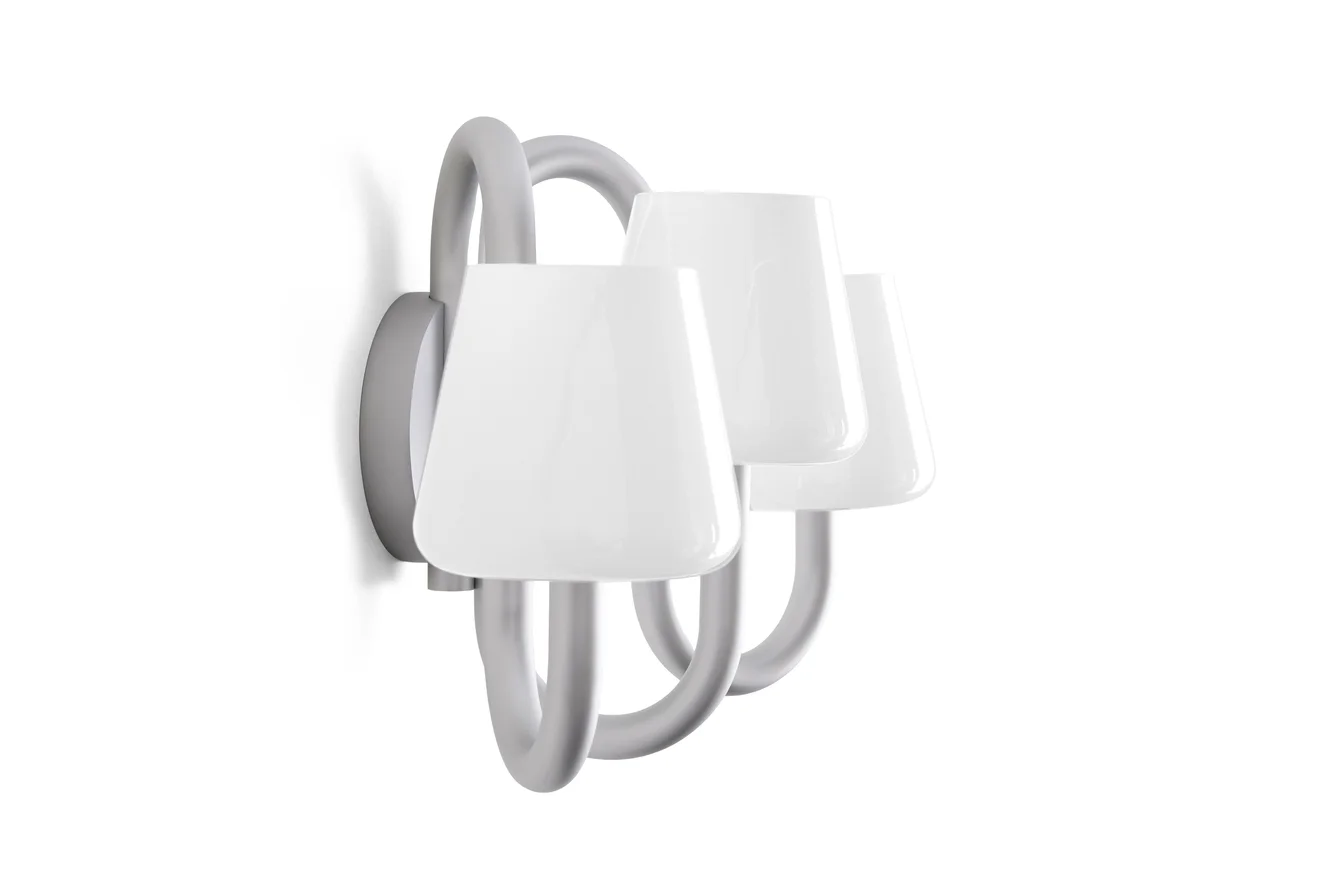 Apollo Wall Sconce White opal glass