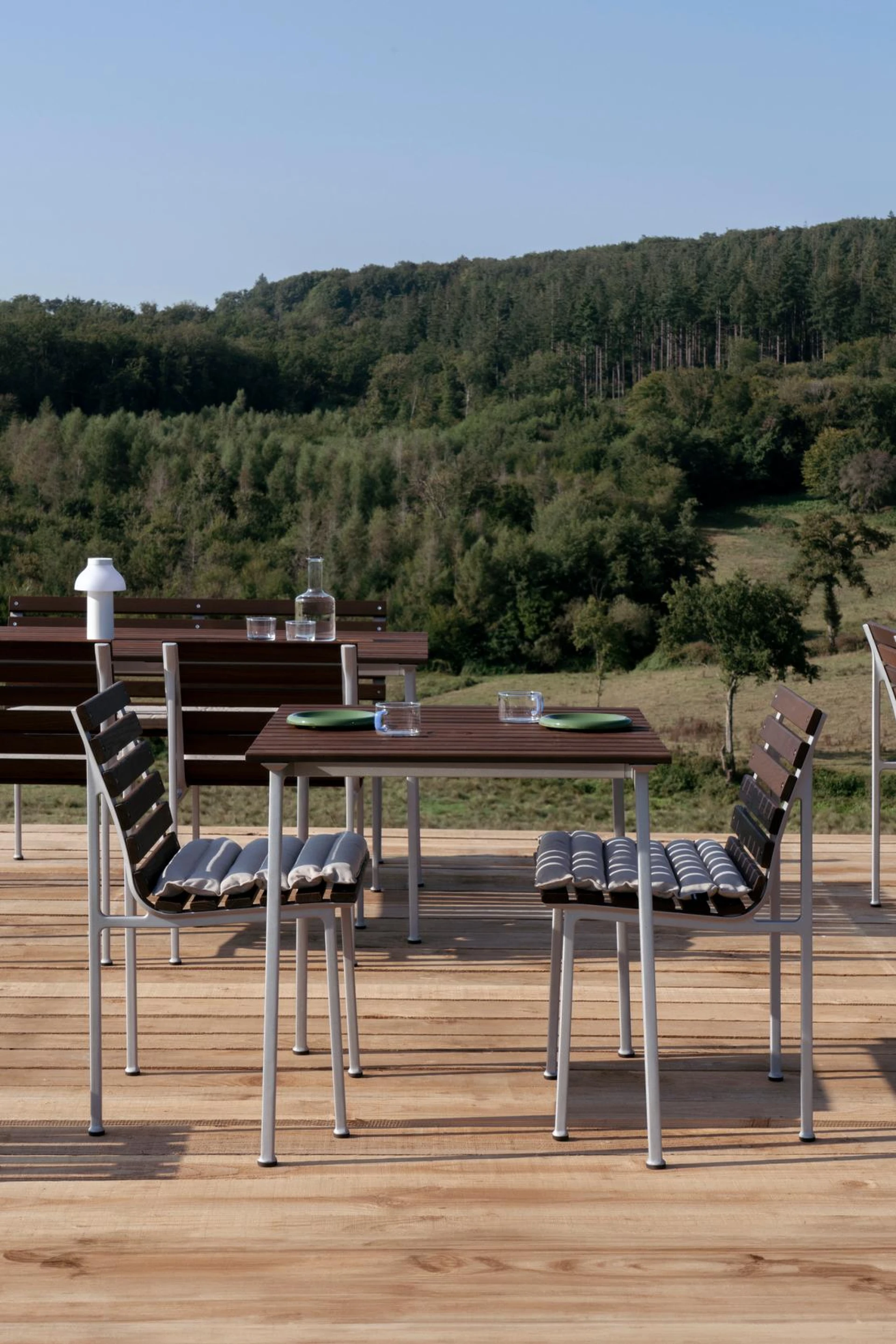 Quilted Seat Cushion for Traverse Chair Beige