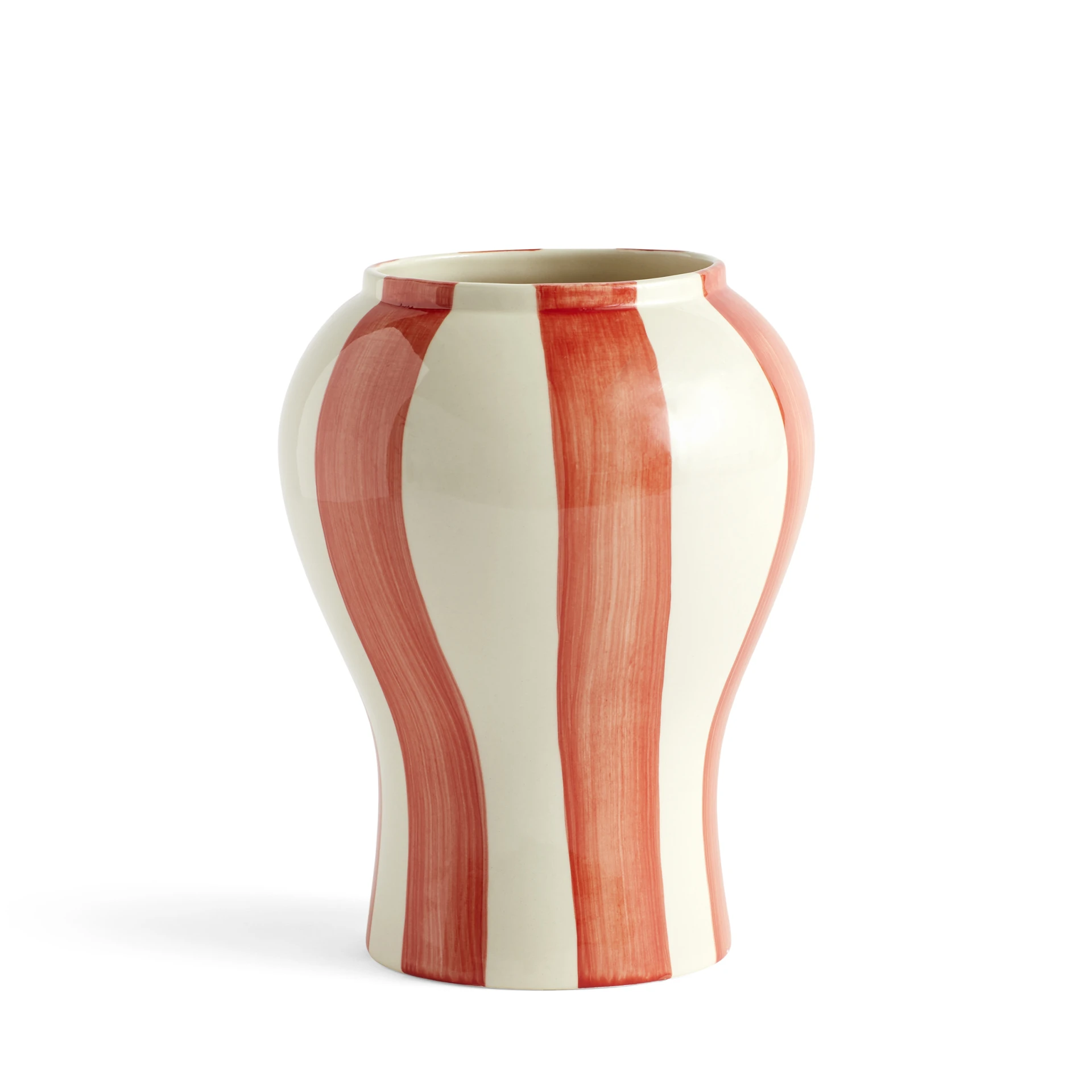 Sobremesa Stripe Vase S Red
