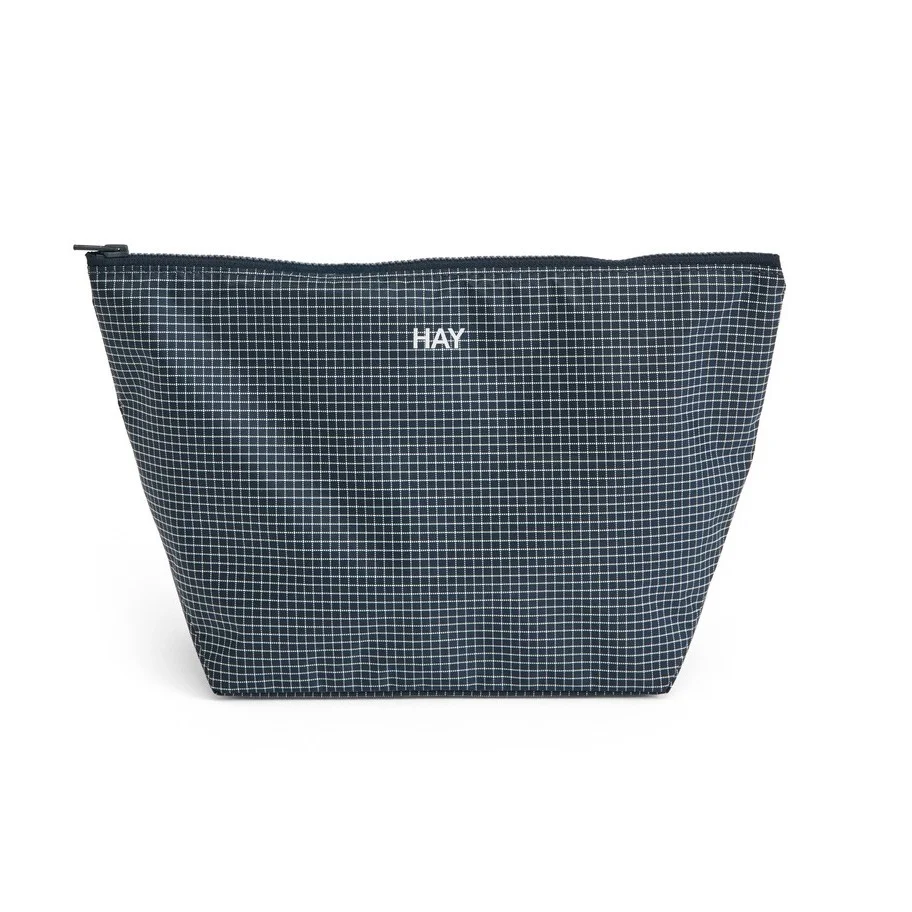 Grid Pouch Medium Dark blue