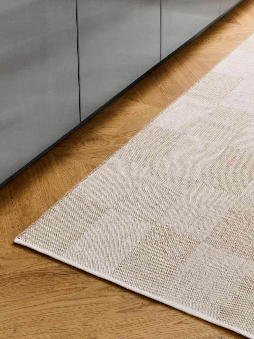 Check Rug W80 x L200 Sand S Check