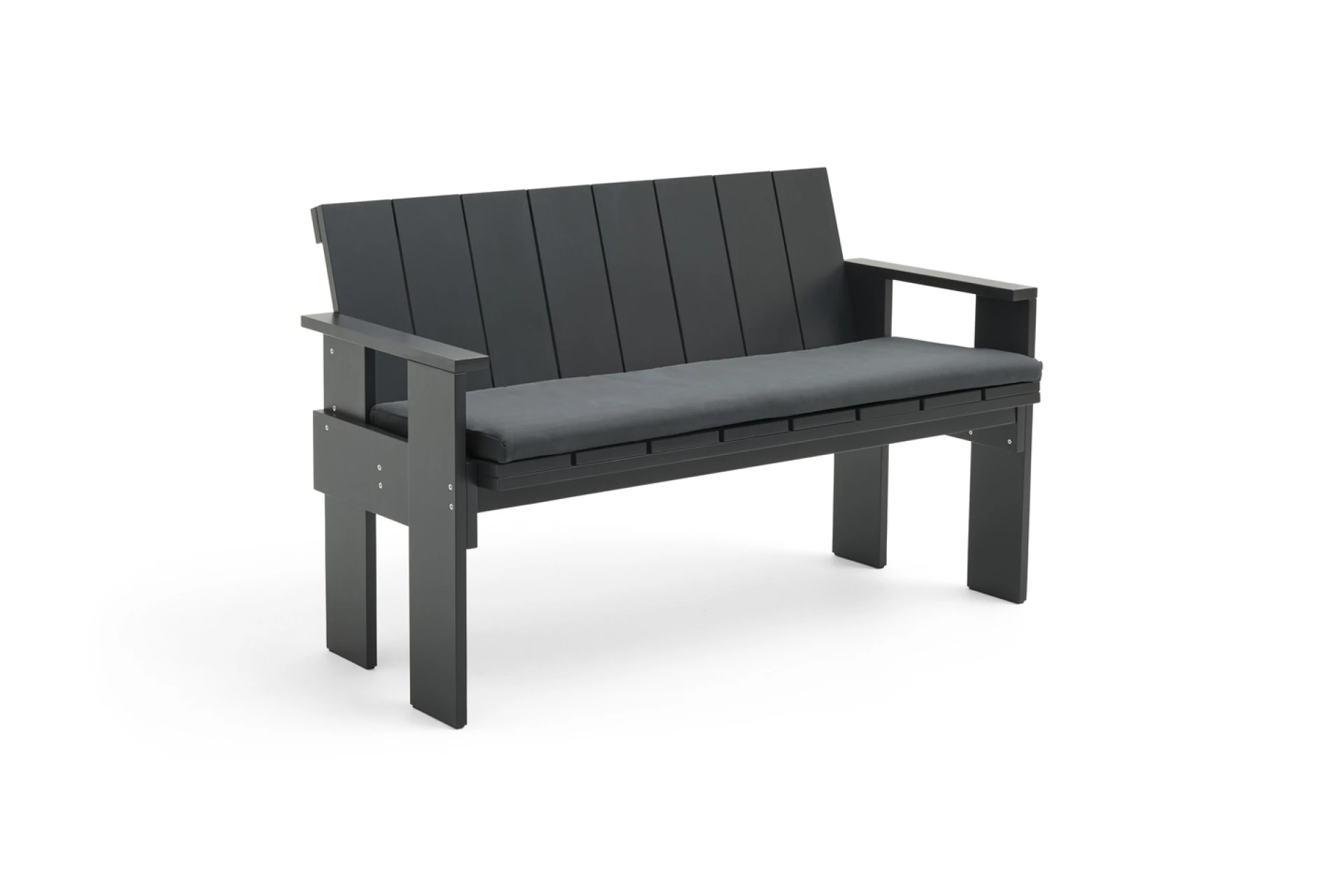 Seat Cushion for Crate Dining Bench Anthracite