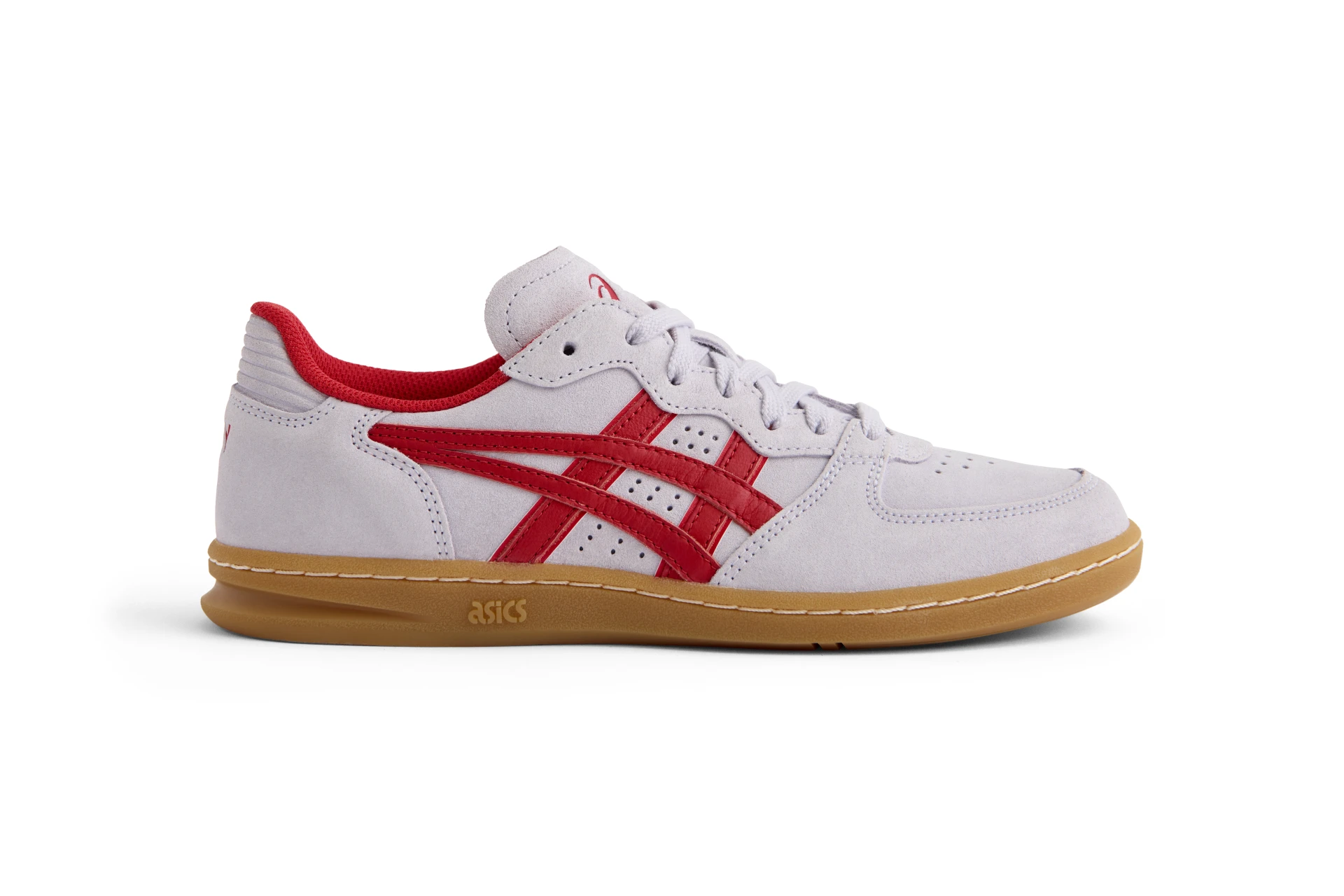 ASICS x HAY Skyhand OG Orchid husht and flame scarlet