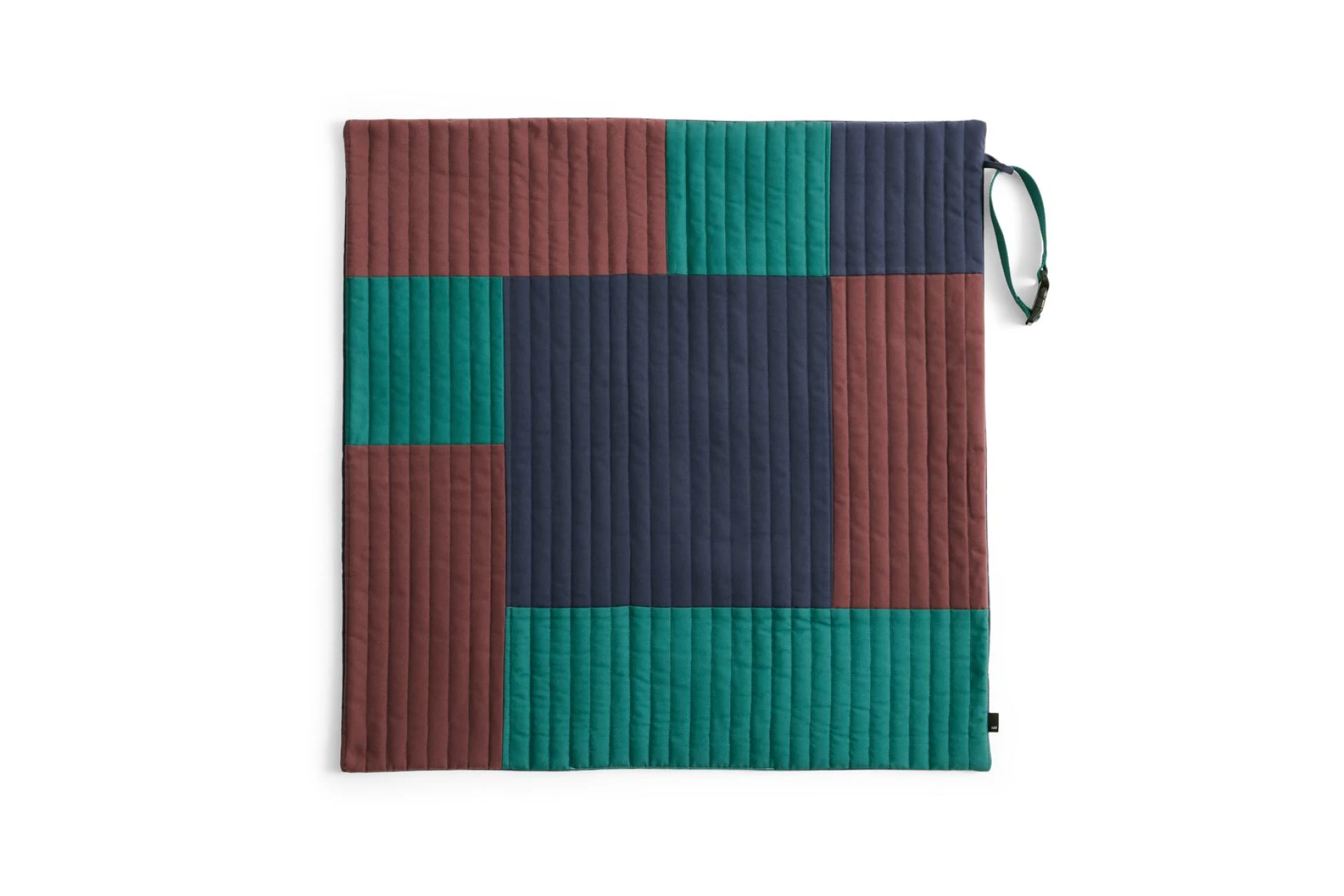 HAY Dogs Travel Blanket 80 x 80 Burgundy, green, blue Quilted