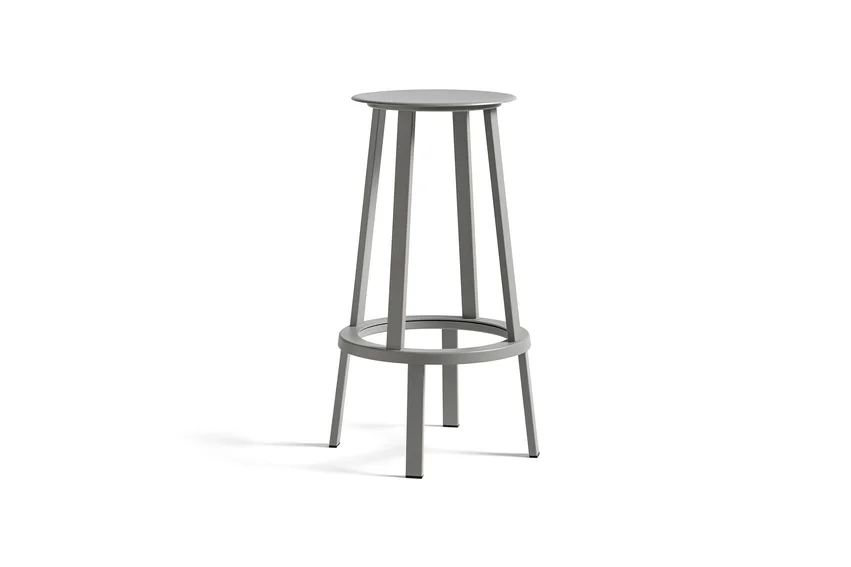 Revolver Bar Stool High H76 Sky grey