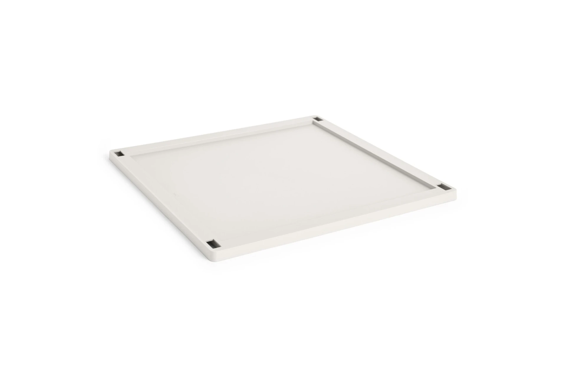 HAY Colour Crate Lid Plastic Medium Square/Cube Off-white