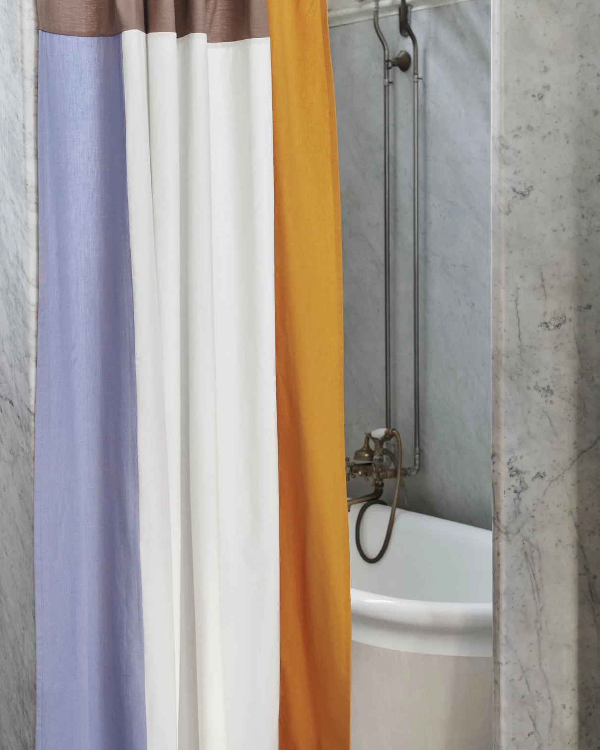 Pivot Shower Curtain Cream 
