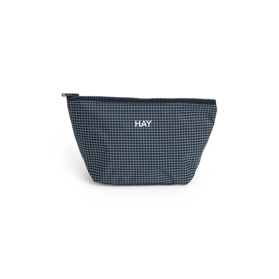 Grid Pouch Small Dark blue