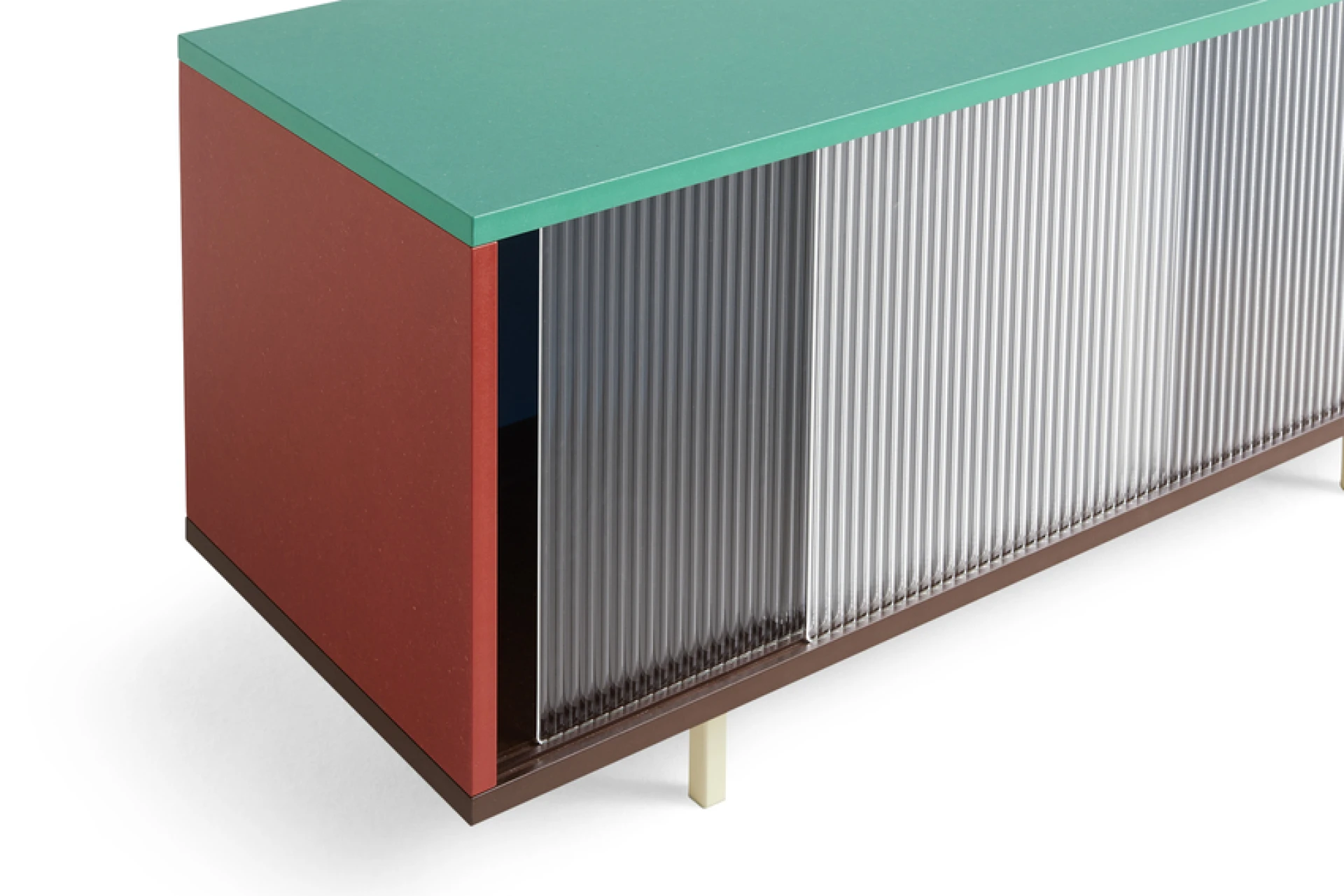 Colour Cabinet Medium Multi Floor w. Glass doors