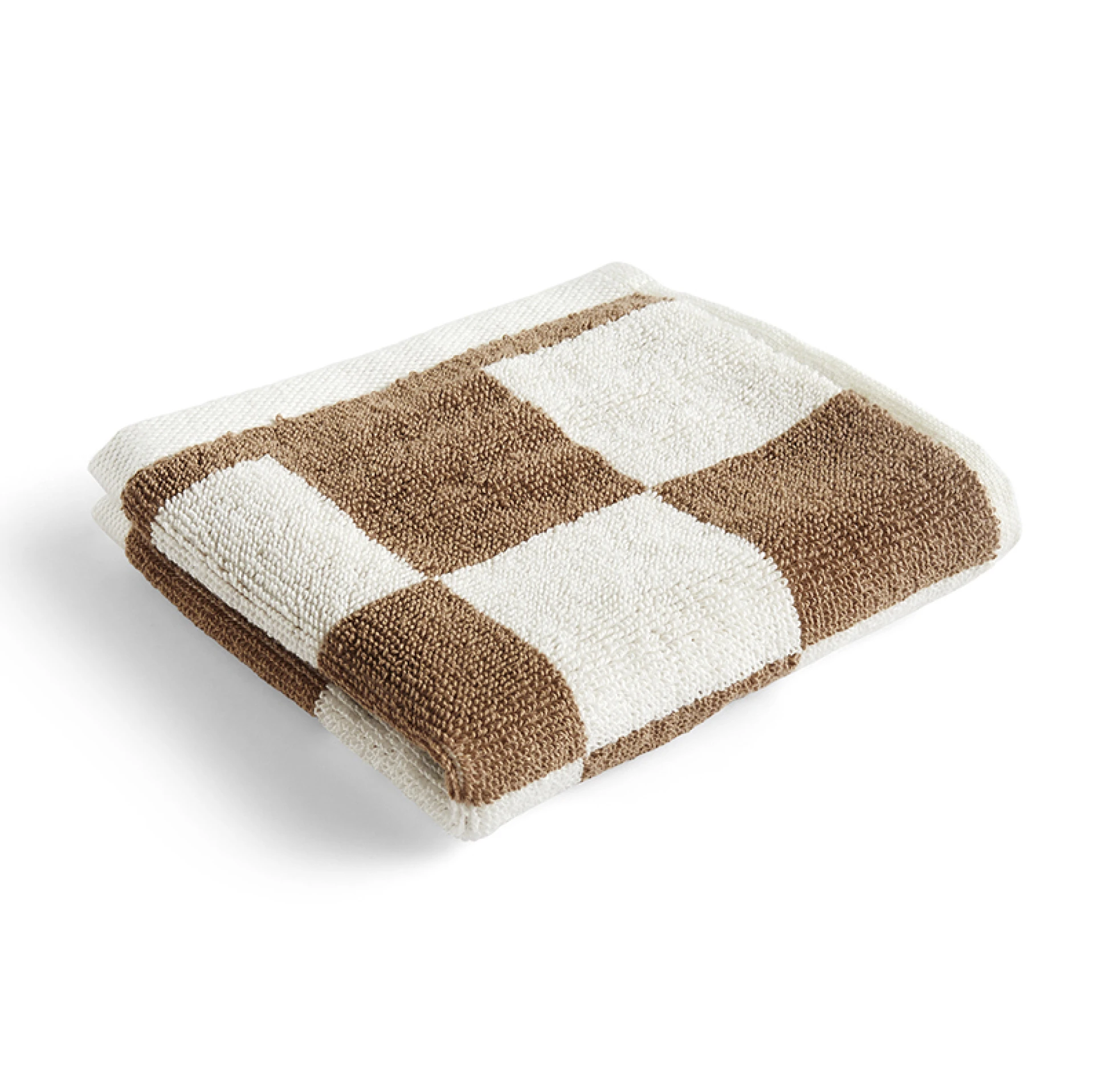Check Wash Cloth Cappuccino