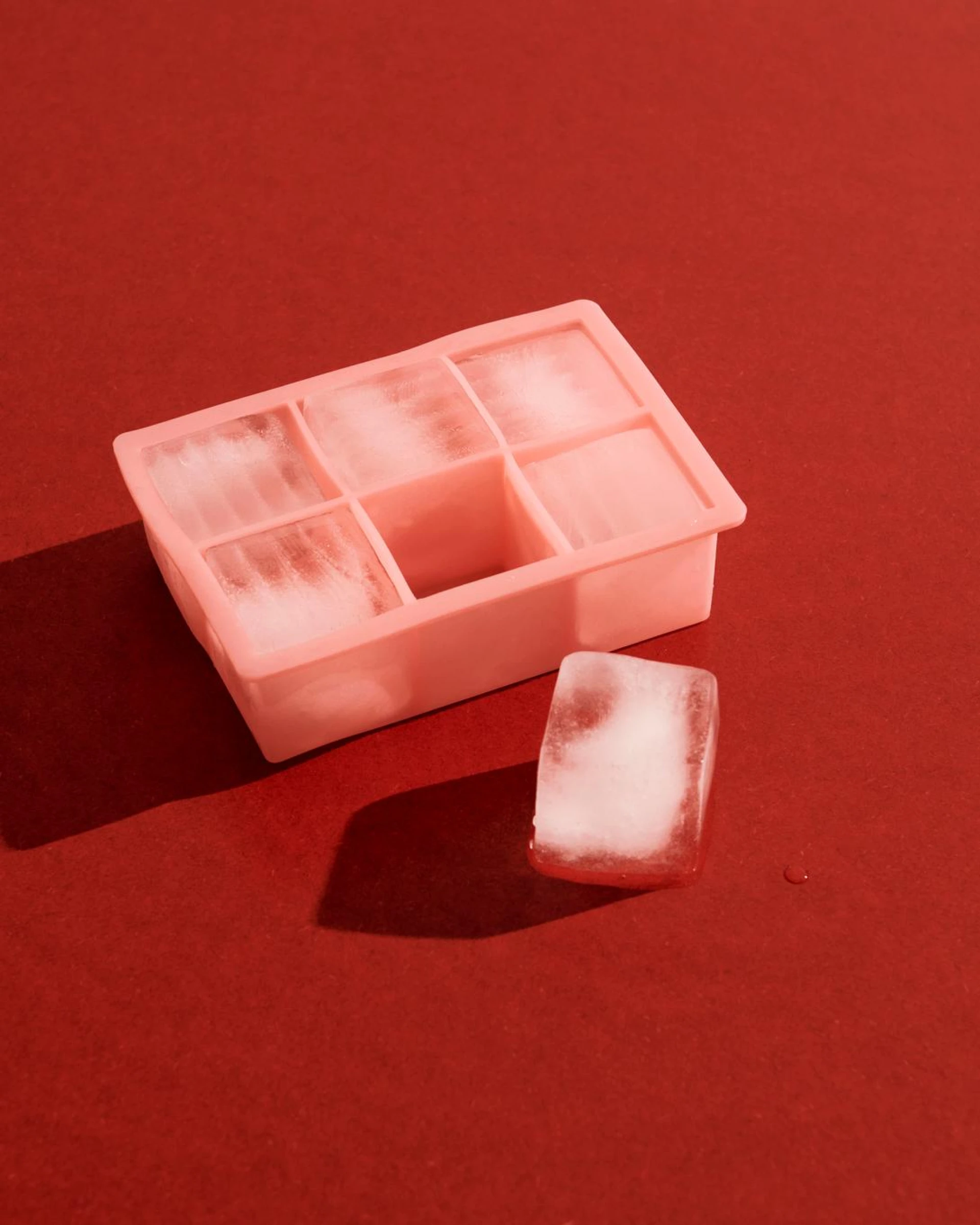 Ice Cube Tray 6 Cubes XX-Large Pink