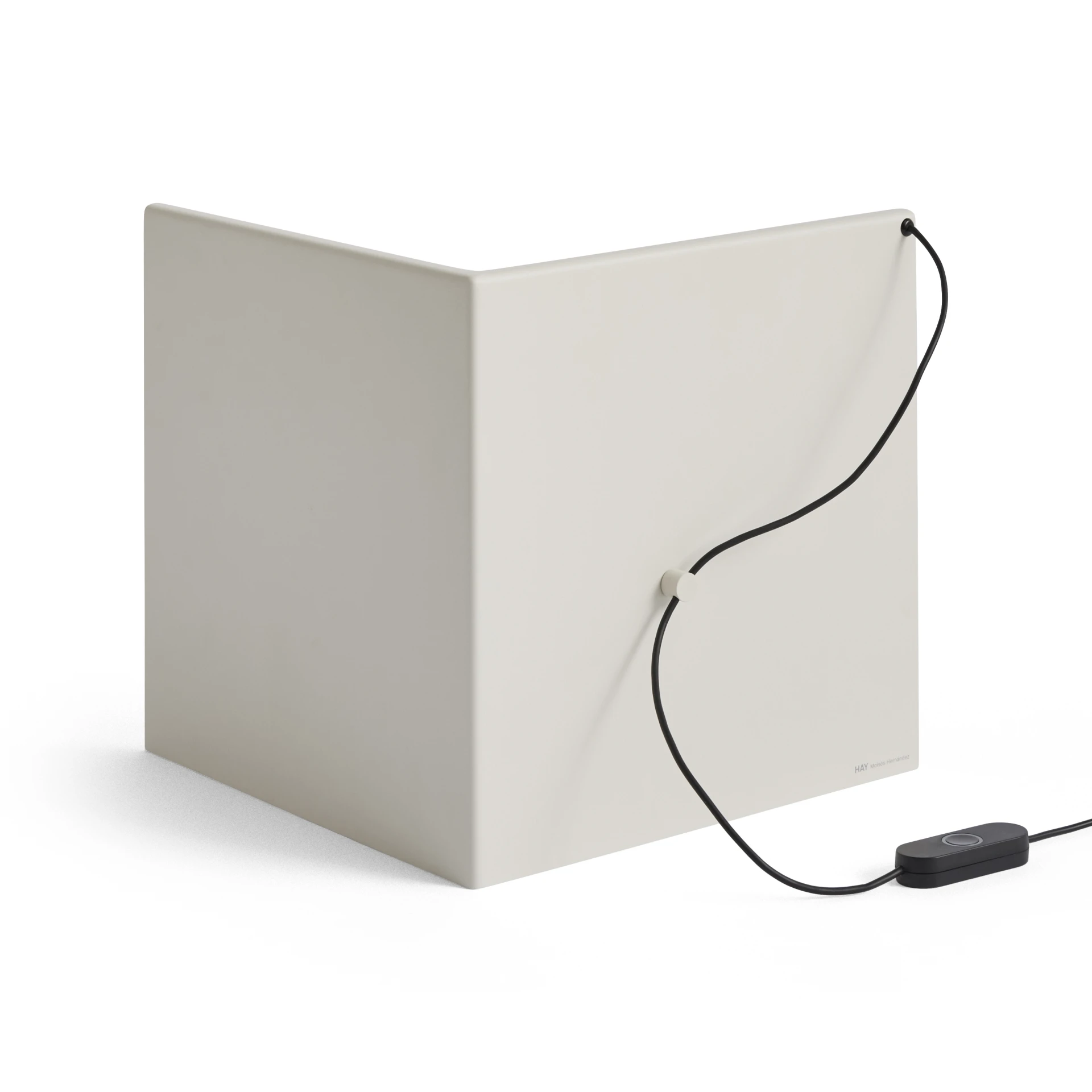 LBM Corner Table Lamp Cream white