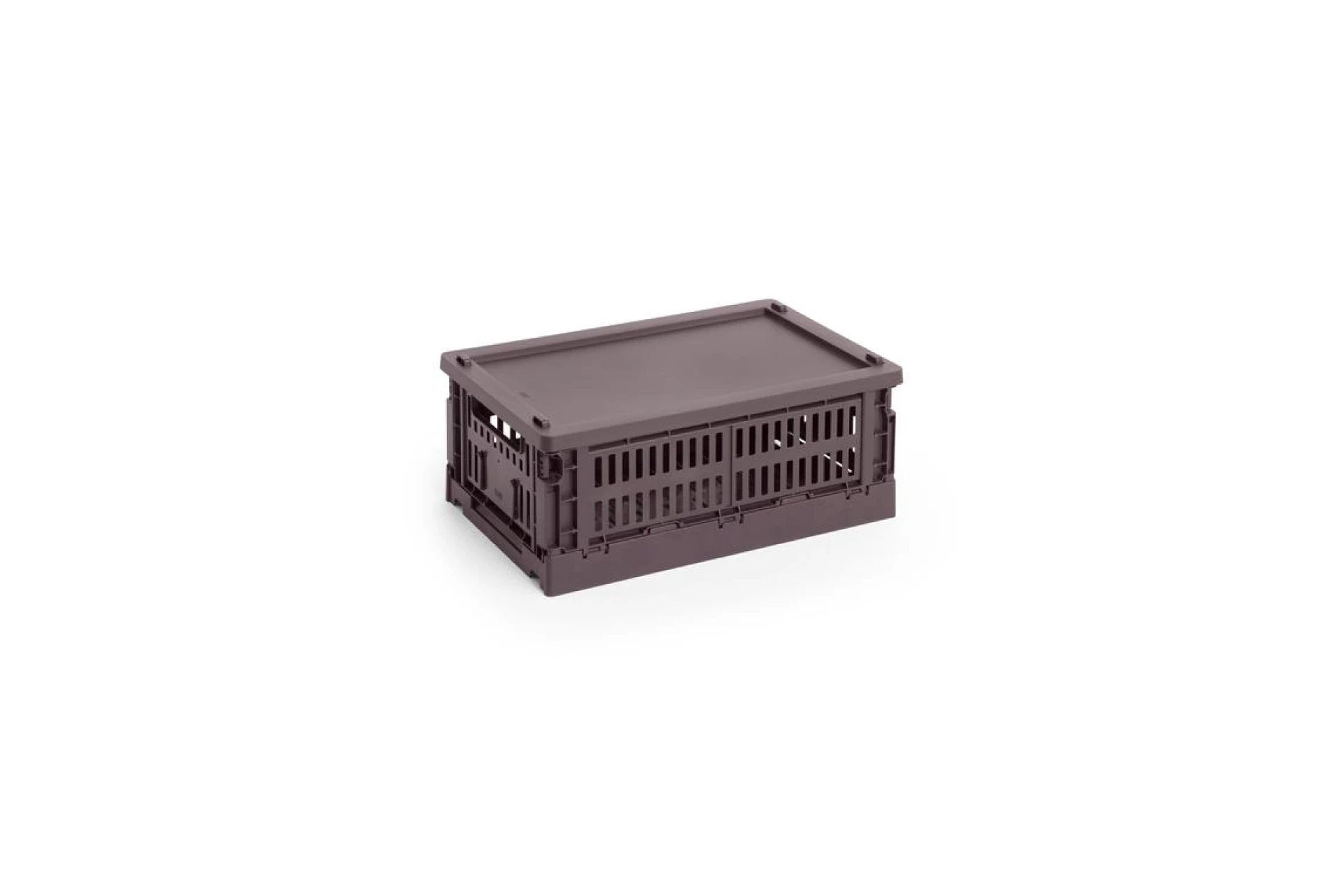 HAY Colour Crate Lid Plastic Small Bordeaux