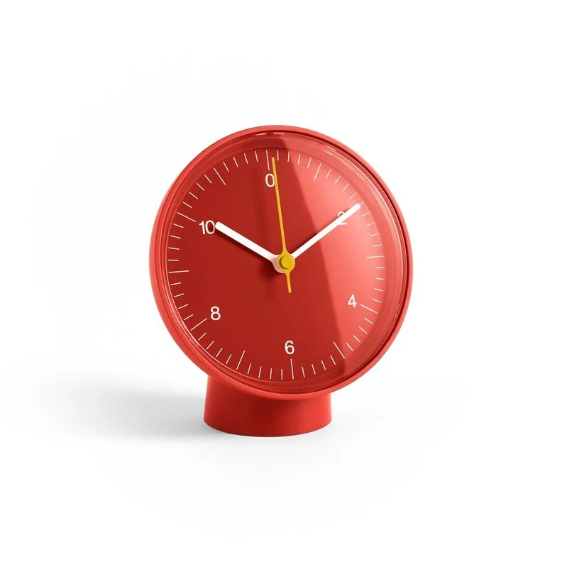 Table Clock Red
