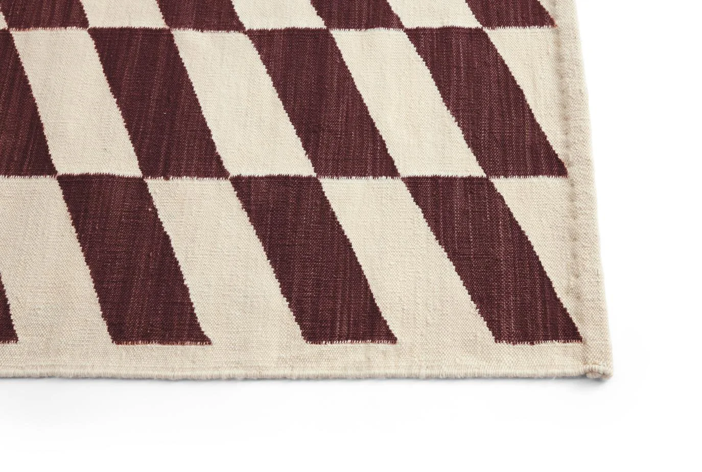 Shift Kelim Rug Burgundy 170 x 240