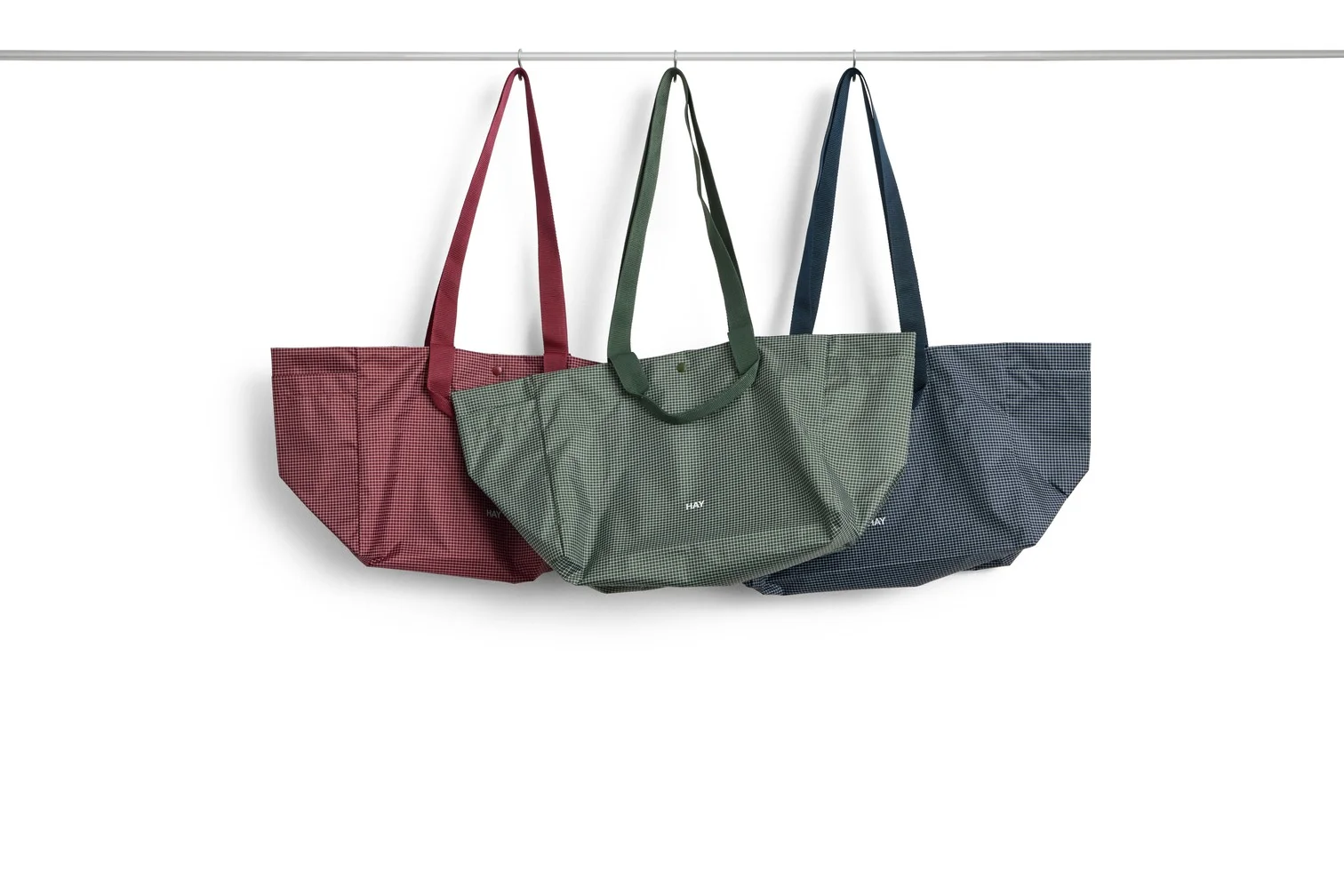 Grid Weekend Bag Small Dark blue