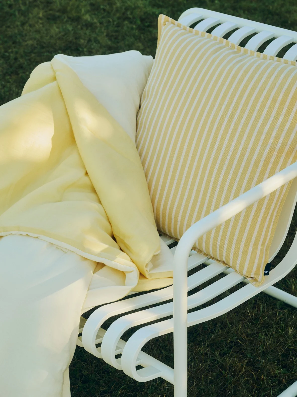 Terrazza Cushion 50 x 50 Yellow bold stripe