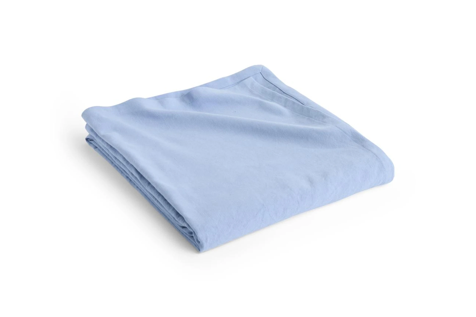 Linen Bedspread 240 x 260 Light blue