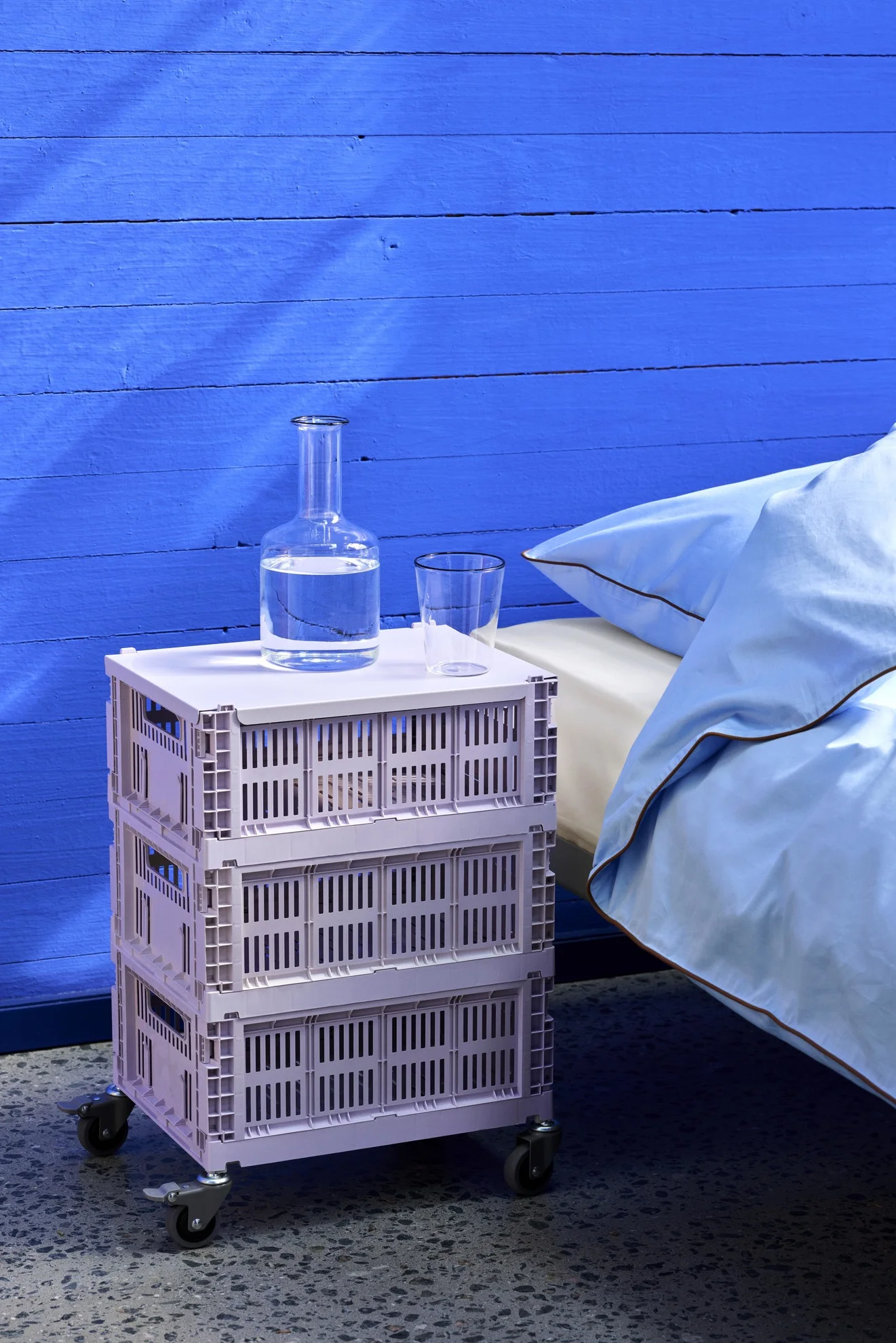 HAY Colour Crate Lid Metal Medium Lavender