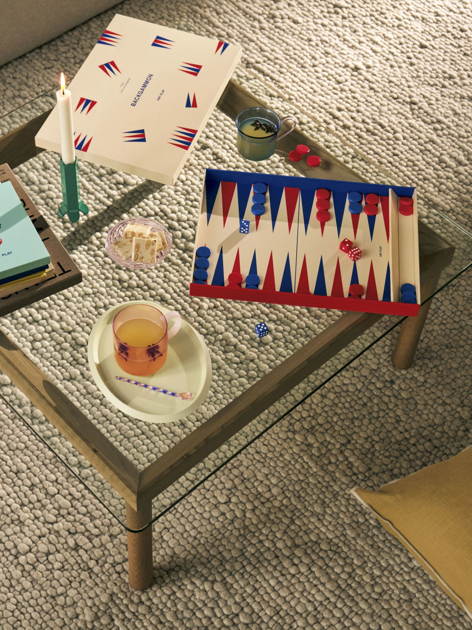 HAY Play Backgammon Off-white