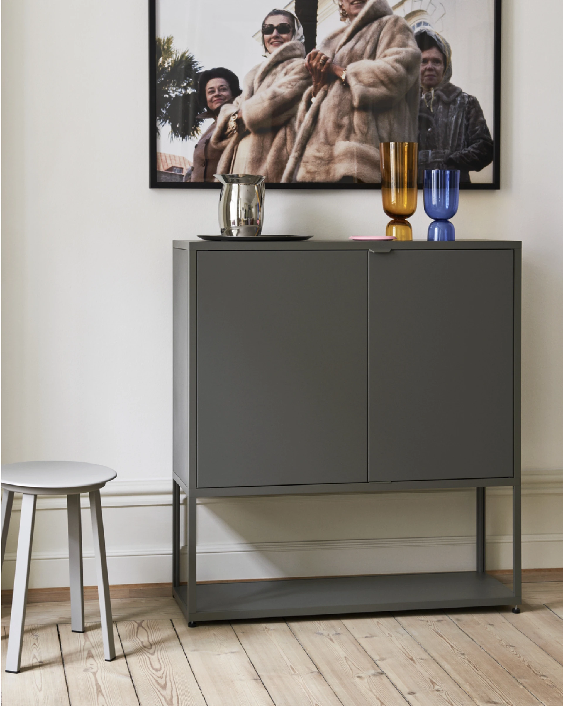 Revolver Stool Sky grey