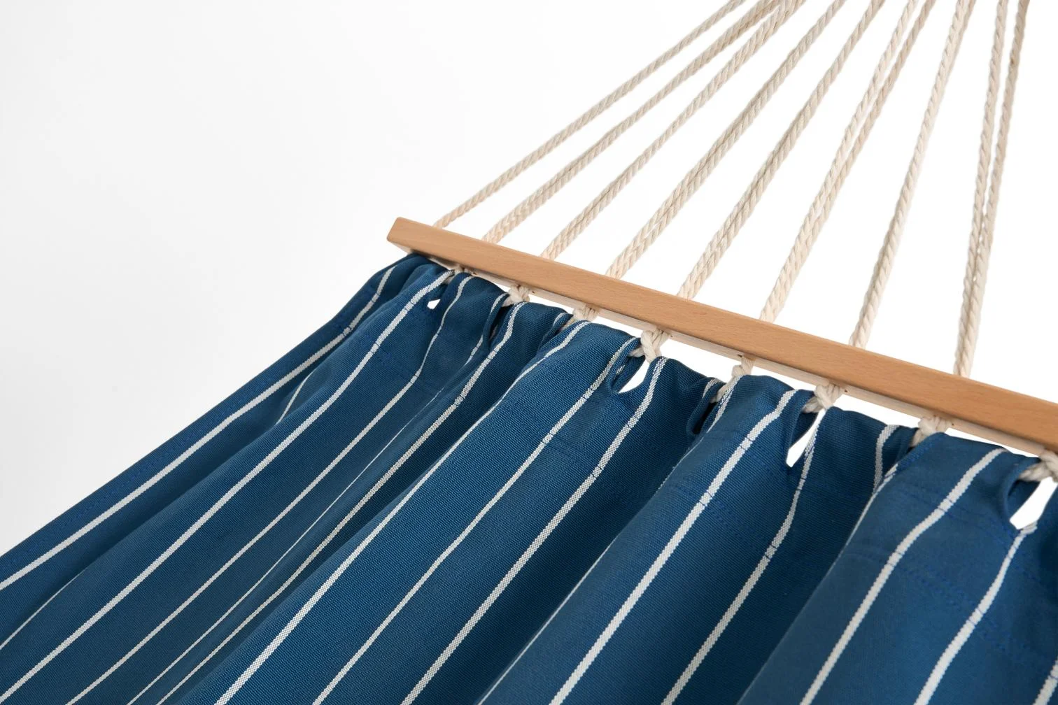 Outdoor Market Hammock Blue beige stripe