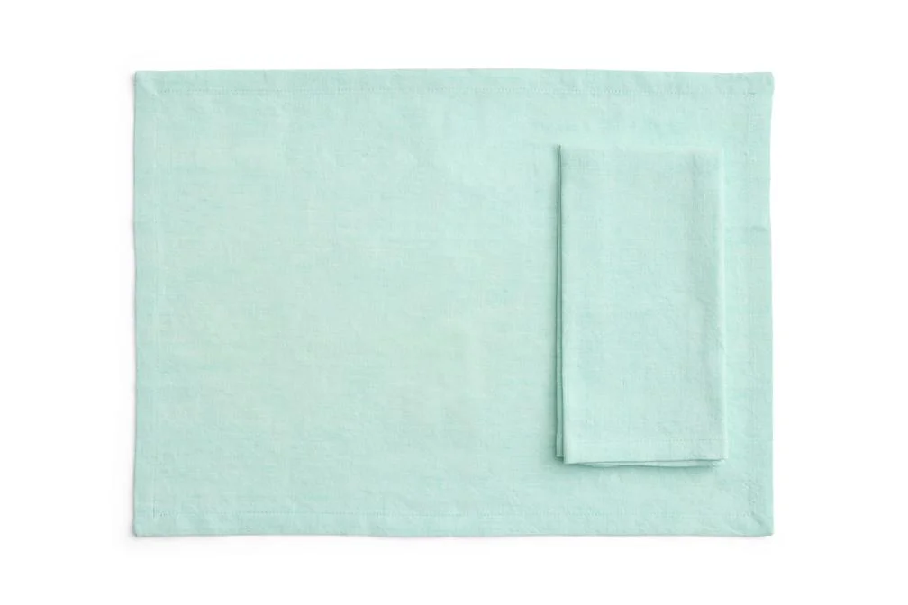 Tavolo Napkin/Placemat Set of 4 Soft mint