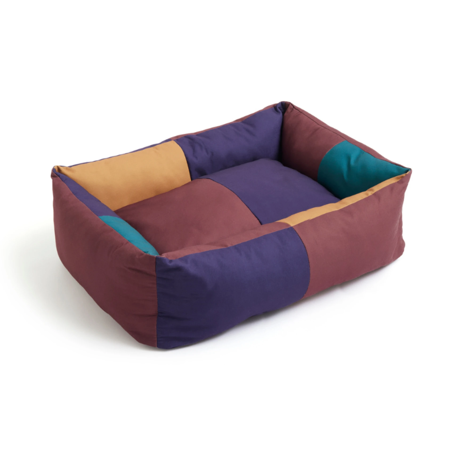 HAY Dogs Bed Zip Large Burgundy, green