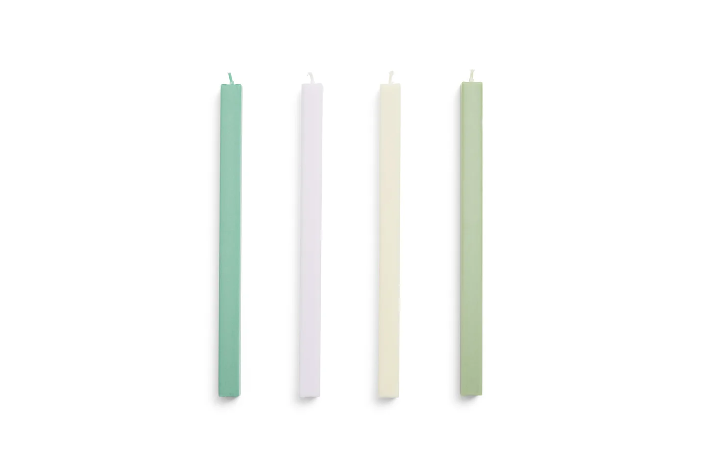 Square Candle Pastel Set of 4