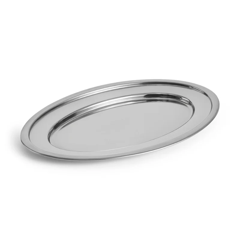 Essential Steel Oval Dish Large