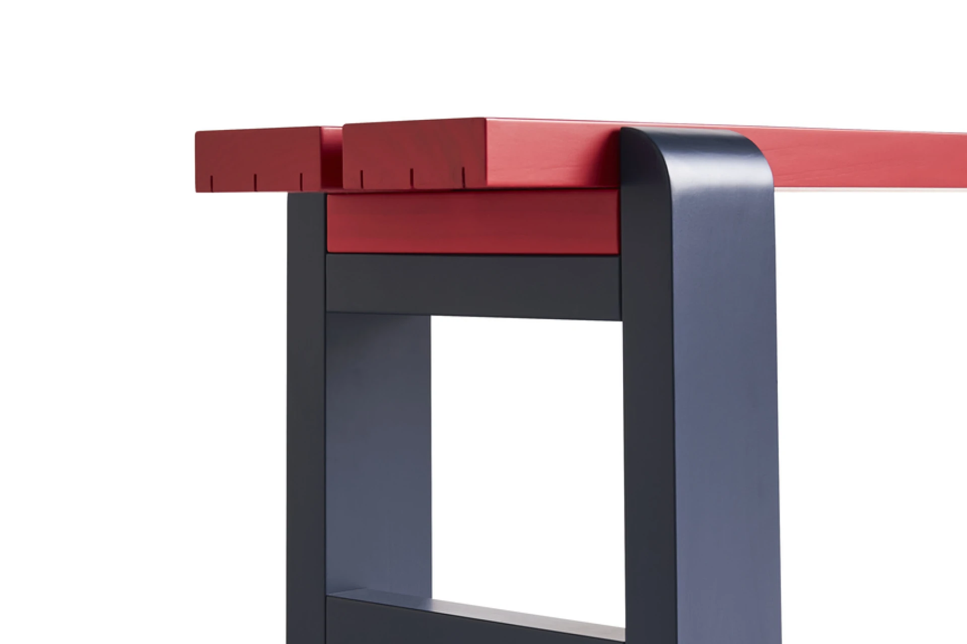 Weekday Bench Duo Wine red, Steel blue