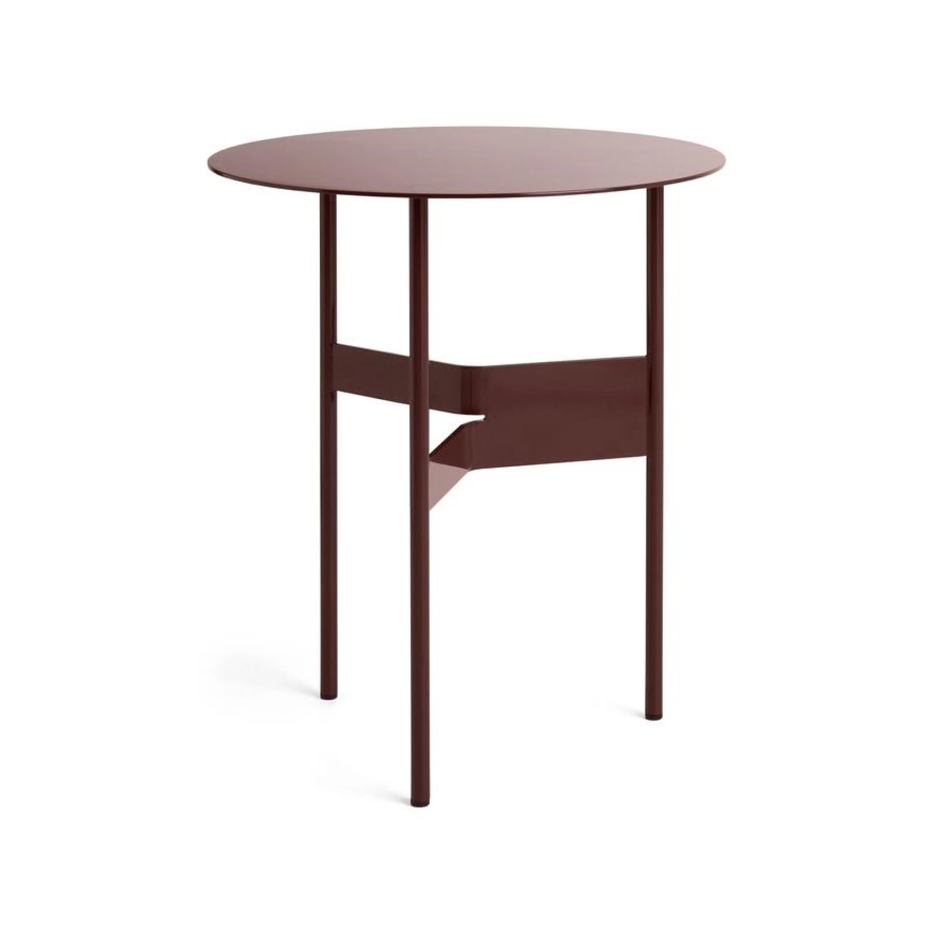 Shim Coffee Table Ø45 x H51 Bordeaux