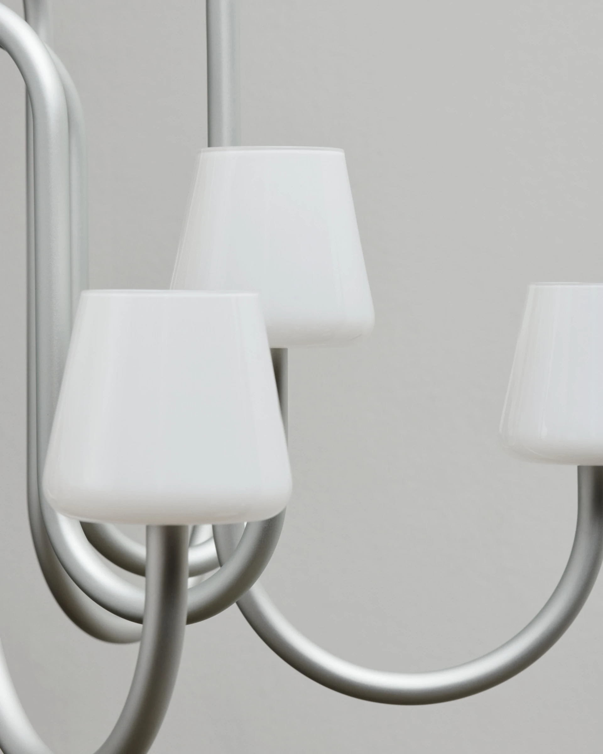 Apollo Chandelier 745 White opal glass