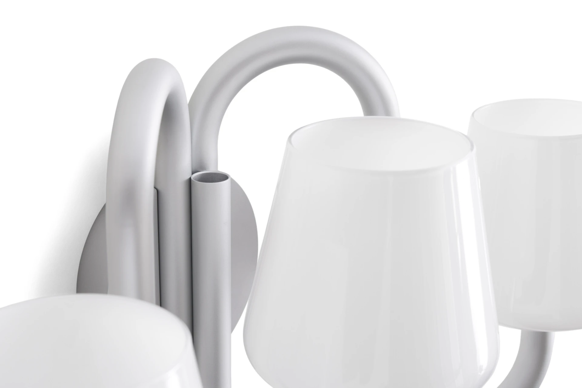 Apollo Wall Sconce White opal glass